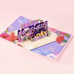 Colorful Mother's Day Pop-Up Card Mother’s Day’s gift card Greeting Card Gift